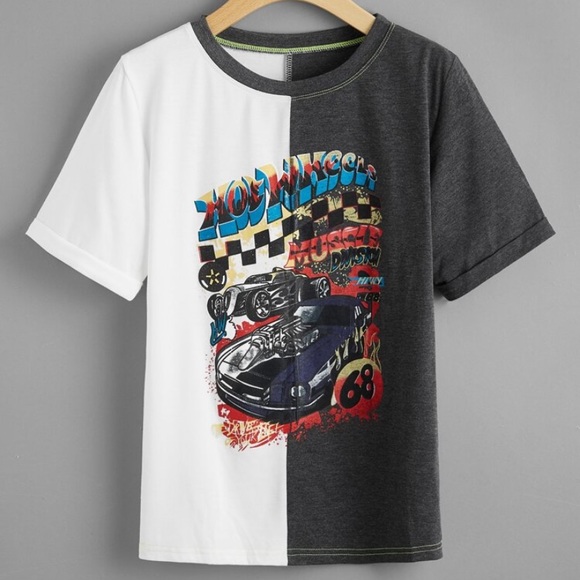 Color block graphic tee - Picture 1 of 5